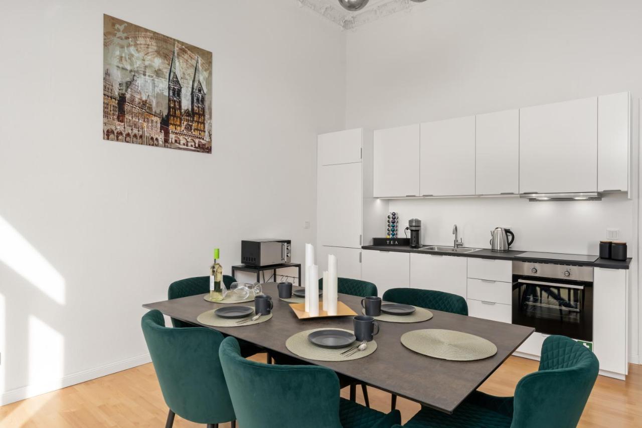 homey Apartments Riverside - mit Weserblick und Parkplatz, Netflix, Disney, Prime Bremen Exterior foto